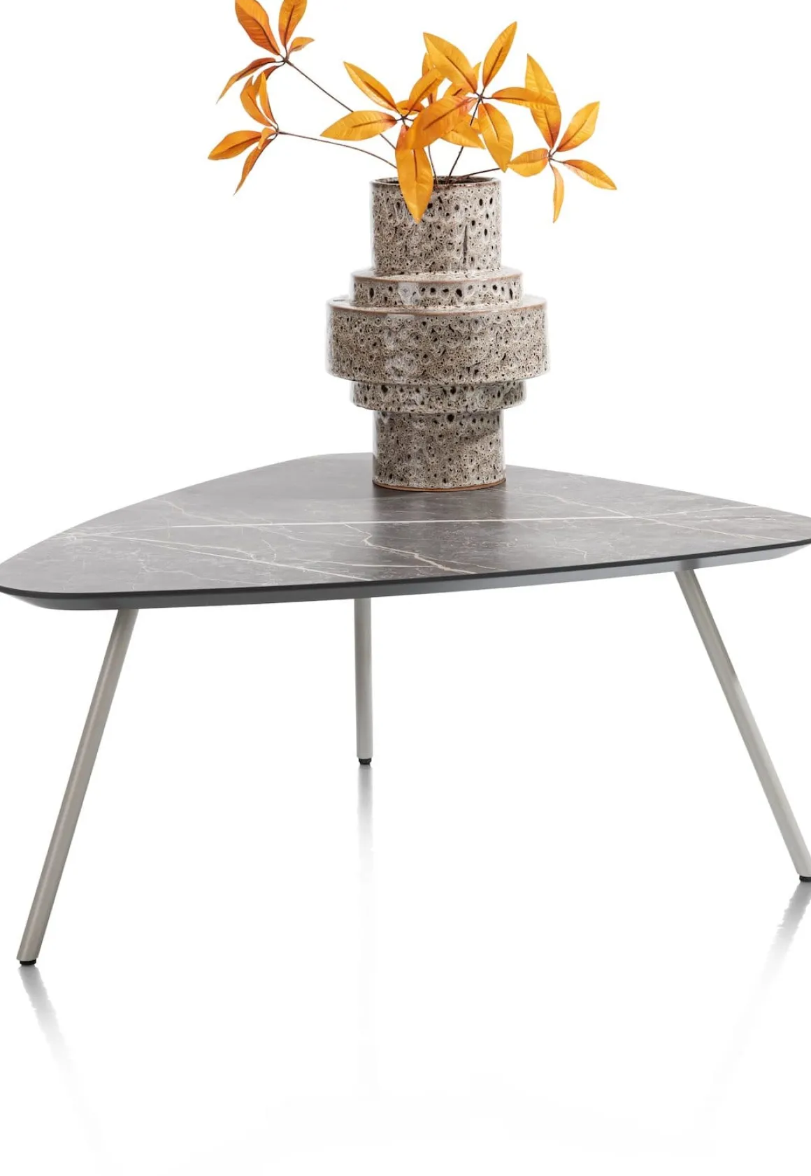 NIORA salontafel 85 x 77 cm - HPL marmer licht grijs