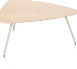 NIORA salontafel 85 x 77 cm - eiken fineer - zijdegrijs