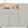 NOON dressette 148 cm - 3-deuren + 1-lade + 1-niche (+ LED)