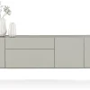 NOON dressoir 240 cm - 3-deuren + 2-laden - lichtgrijs