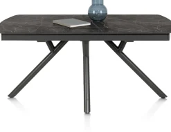 Novello, uitschuiftafel 200 (+ 78) x 100 cm - Primo Laminato marble - Onyx