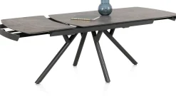 Novello uitschuiftafel 200 x 100 cm in de kleur Lichtgrijs - XOOON