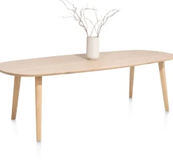 ODDA eetkamertafel 260 x 110 cm - Deens ovaal - naturel eiken