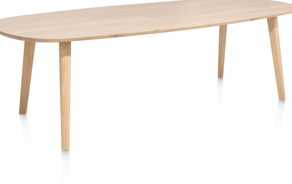 ODDA eetkamertafel 260 x 110 cm - Deens ovaal - naturel eiken