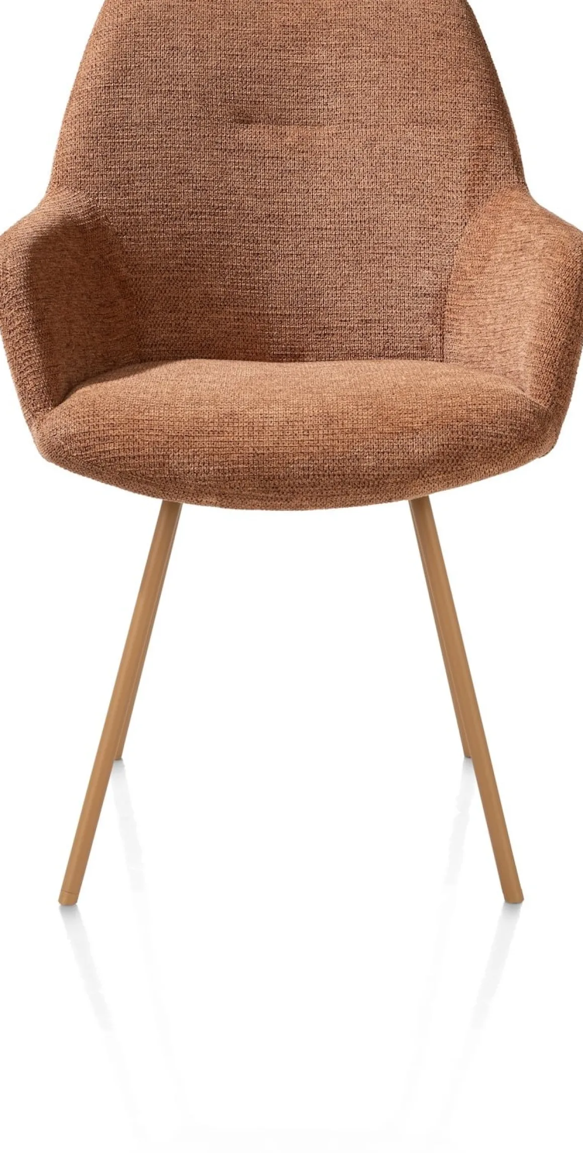 Odin armleuningstoel stof Vada koper in de kleur Koper - XOOON