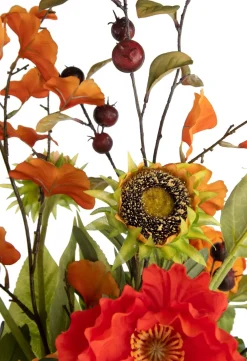 Olive Leaf Spray H82cm kunstbloem in de kleur Groen