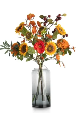 Olive Leaf Spray H82cm kunstbloem in de kleur Groen