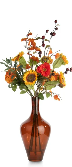 Olive Leaf Spray H82cm kunstbloem in de kleur Groen