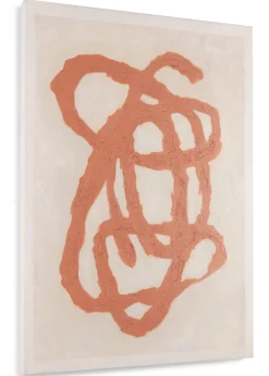 Organic Abstract schilderijen in de kleur Oranje - COCOmaison