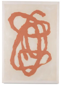 Organic Abstract schilderijen in de kleur Oranje - COCOmaison