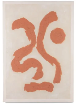 Organic Abstract schilderijen in de kleur Oranje - COCOmaison