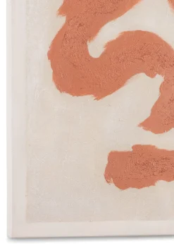 Organic Abstract schilderijen in de kleur Oranje - COCOmaison