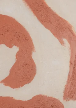 Organic Abstract schilderijen in de kleur Oranje - COCOmaison