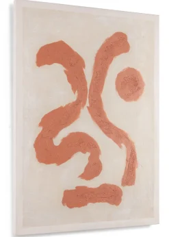 Organic Abstract schilderijen in de kleur Oranje - COCOmaison