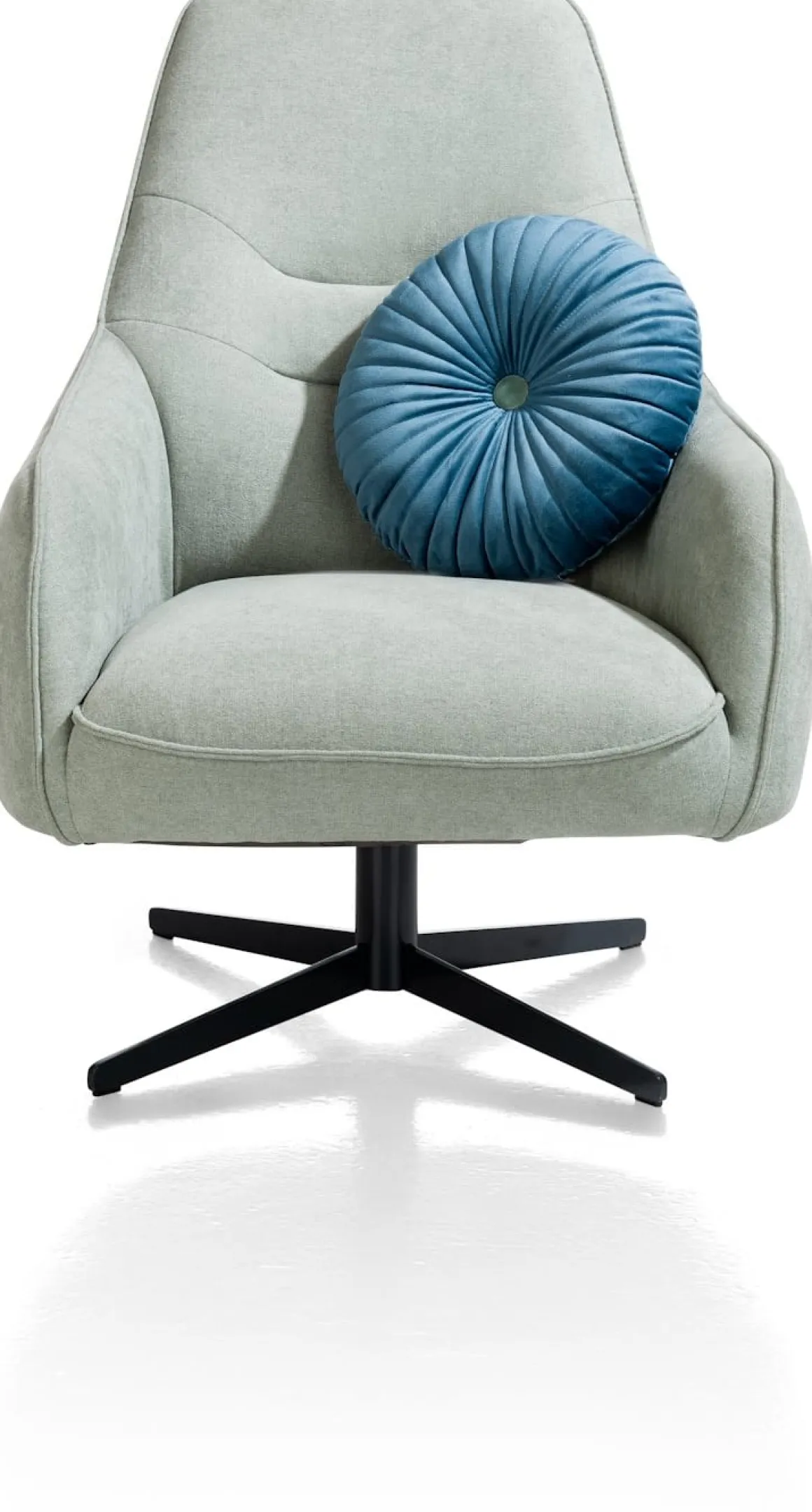 Oviedo fauteuil met combistof en hoge rug