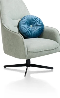 Oviedo fauteuil met combistof en hoge rug