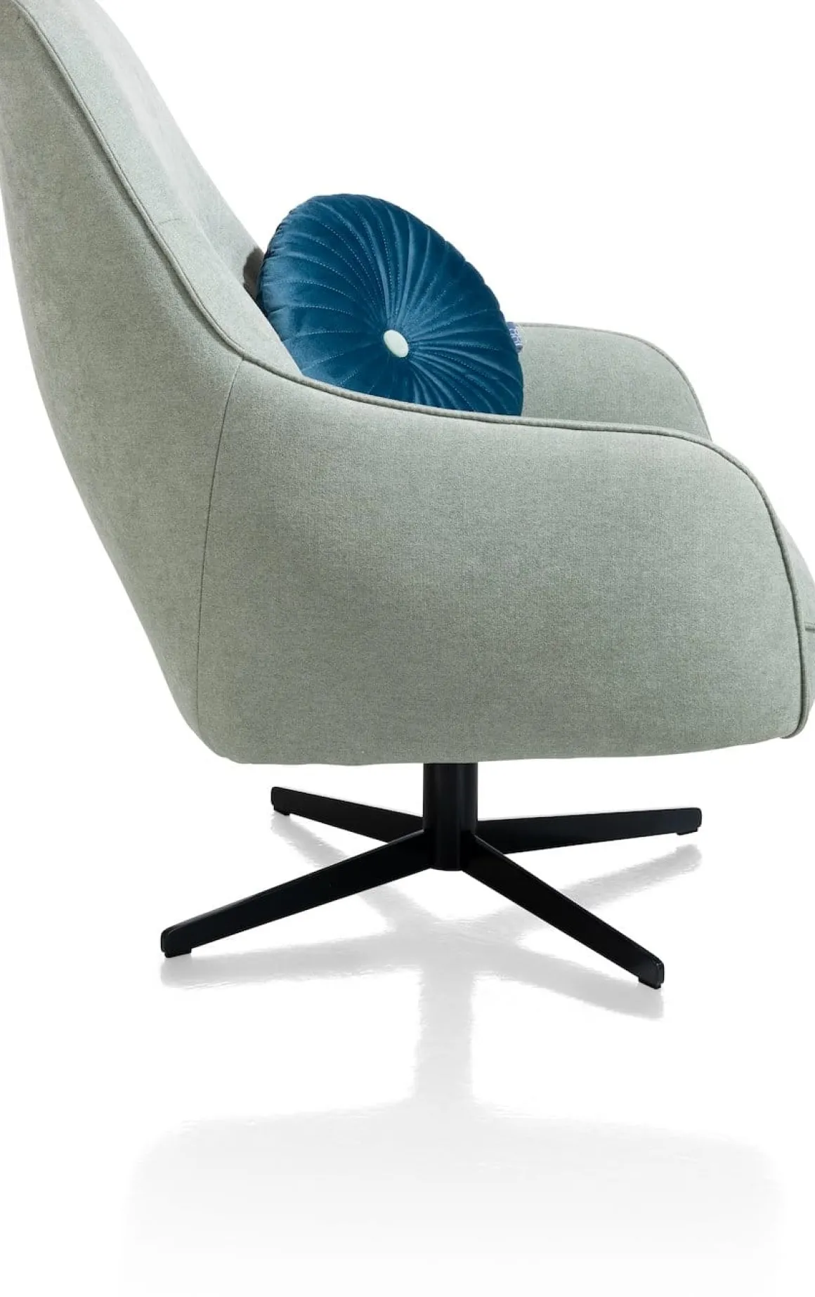 Oviedo fauteuil met combistof en hoge rug