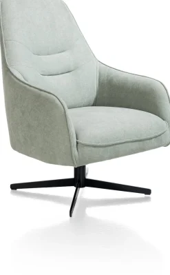 Oviedo fauteuil met combistof en hoge rug