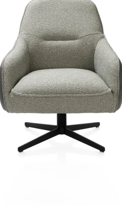 Oviedo fauteuil met combistof en lage rug