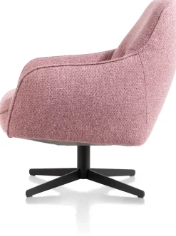 Oviedo fauteuil met combistof en lage rug
