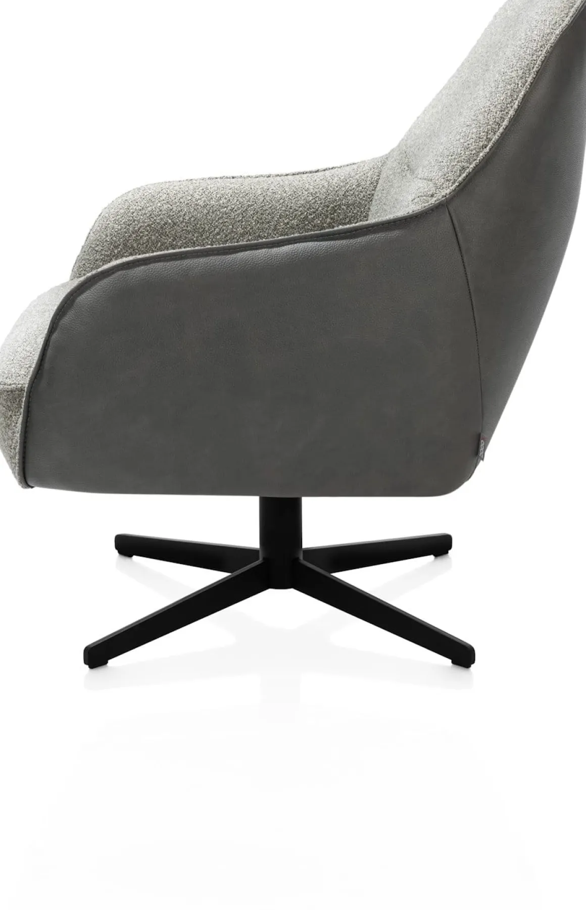 Oviedo fauteuil met combistof en lage rug