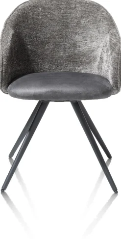 OWEN armstoel 4-poots zwart (ROB) - draaibaar - XOOON