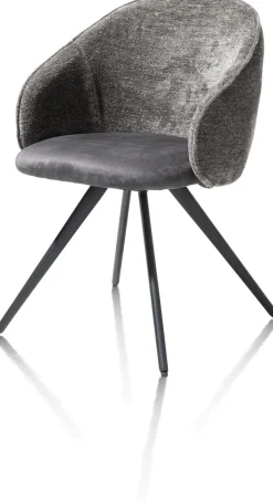 OWEN armstoel 4-poots zwart (ROB) - draaibaar - XOOON