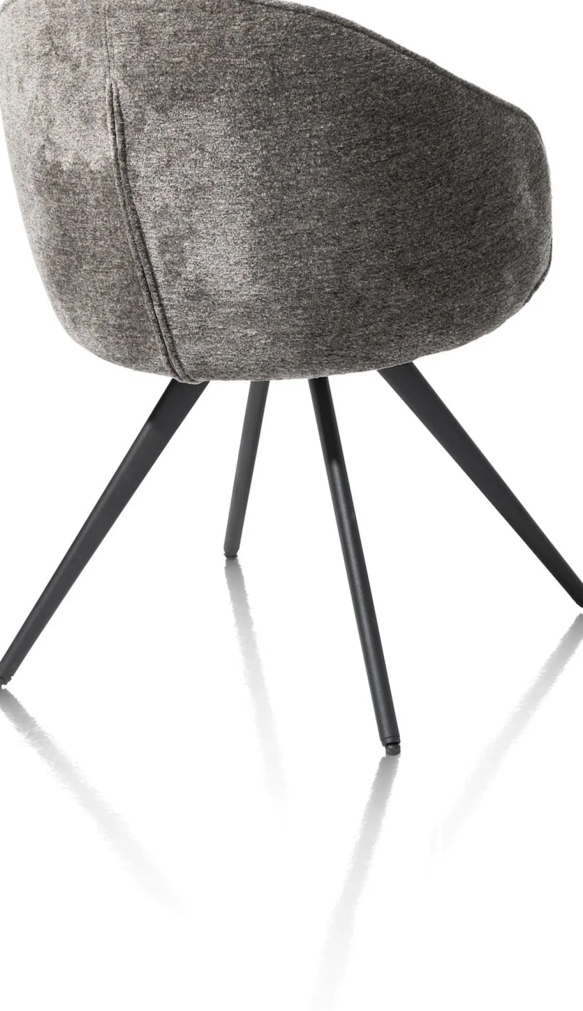 OWEN armstoel 4-poots zwart (ROB) - draaibaar - XOOON