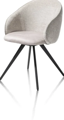 OWEN armstoel 4-poots zwart (ROB) - draaibaar - XOOON