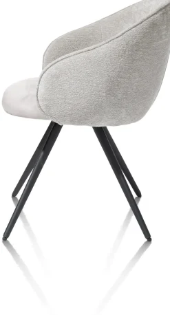 OWEN armstoel 4-poots zwart (ROB) - draaibaar - XOOON