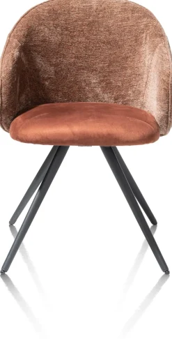 OWEN armstoel 4-poots zwart (ROB) - draaibaar - XOOON