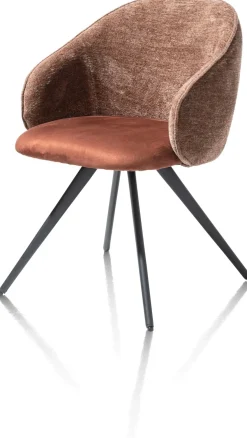 OWEN armstoel 4-poots zwart (ROB) - draaibaar - XOOON