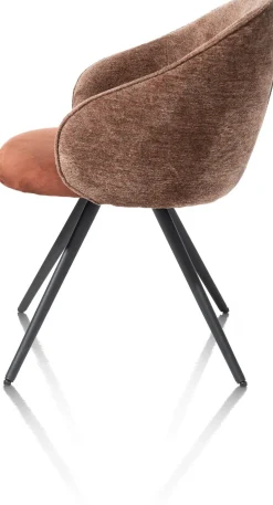 OWEN armstoel 4-poots zwart (ROB) - draaibaar - XOOON