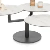 PETE salontafel draaibaar - ca. 100 x 100 cm (rond) - wit