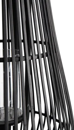 Philou windlicht H70,5cm in de kleur Zwart - COCOmaison