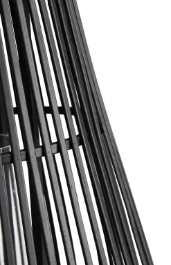 Philou windlicht H70,5cm in de kleur Zwart - COCOmaison