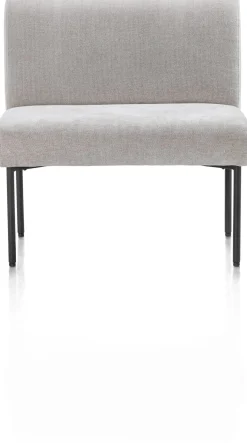 Reverso eetkamerbank 80 cm in de kleur Kiezel - XOOON