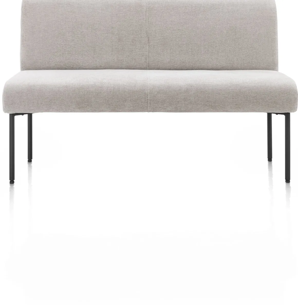 Reverso eetkamerbank 140 cm in de kleur Kiezel - XOOON