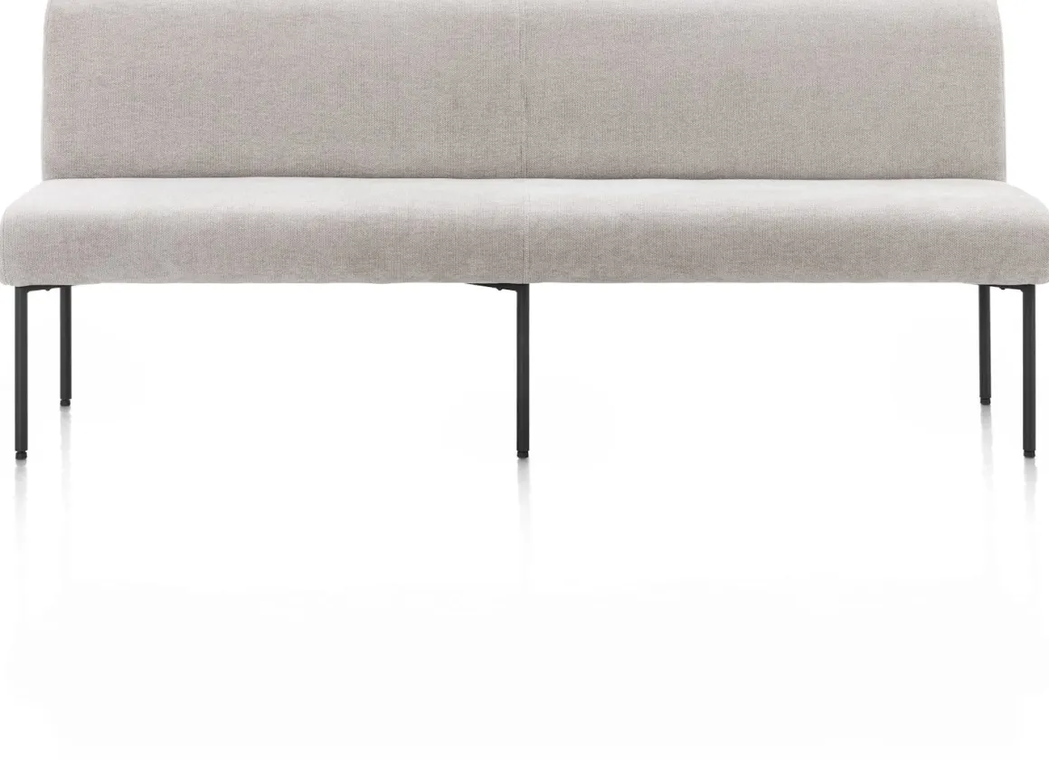 Reverso eetkamerbank 200 cm in de kleur Kiezel - XOOON