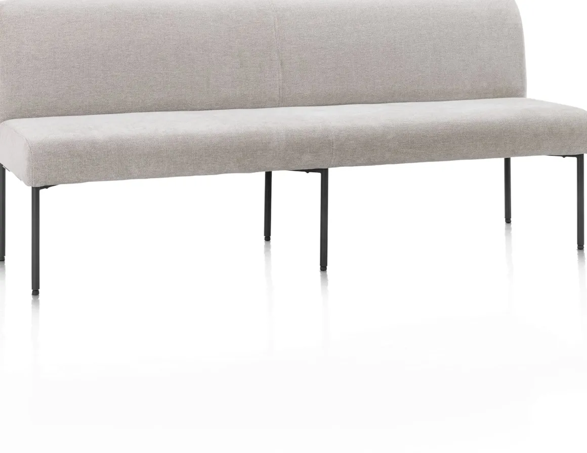 Reverso eetkamerbank 200 cm in de kleur Kiezel - XOOON