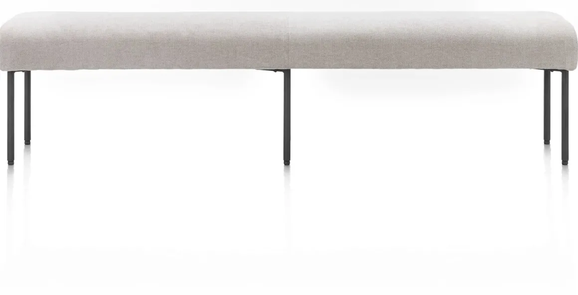 Reverso eetkamerbank 200 cm in de kleur Kiezel - XOOON