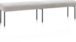 Reverso eetkamerbank 200 cm in de kleur Kiezel - XOOON