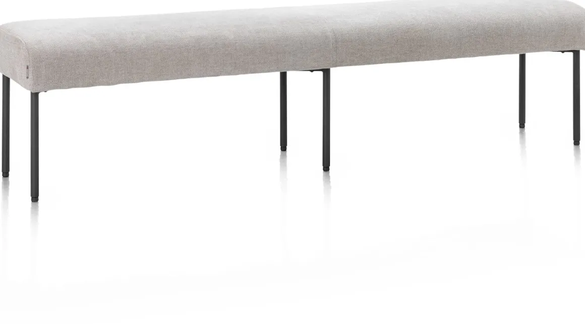 Reverso eetkamerbank 200 cm in de kleur Kiezel - XOOON