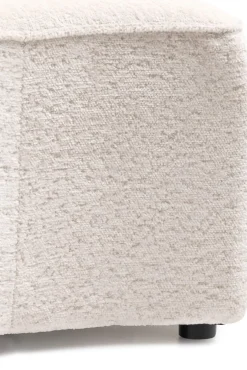 Roan poef maan (H44cm) in de kleur Creme - COCOmaison