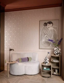 Roan 2-zitsbank in de kleur Creme - COCOmaison