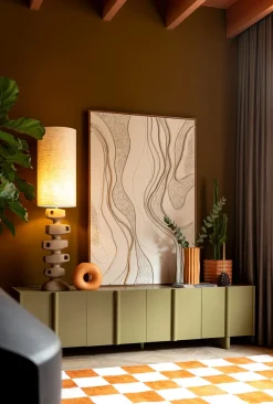 Rope schilderij 100x150cm in kleur Crème shop je bij COCOmaison