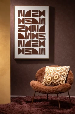 Rune schilderij 80x120cm in kleur Bruin shop je bij COCOmaison