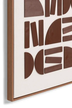 Rune schilderij 80x120cm in kleur Bruin shop je bij COCOmaison