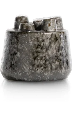 Safia vaas H15cm in de kleur Zwart - COCOmaison