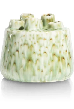 Safia vaas H15cm in de kleur Groen - COCOmaison